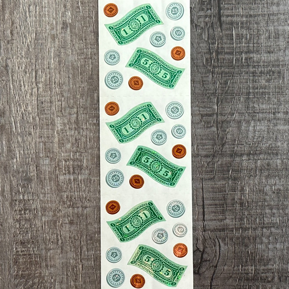 💞 New Money Sparkle Foil Scrapbook Craft Stickers